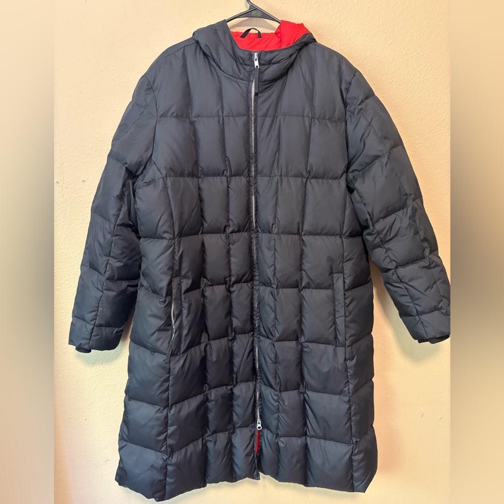 GAP Outdoor Edition Black Down Filled Trench Coat Size XXL Outdoor Puffer